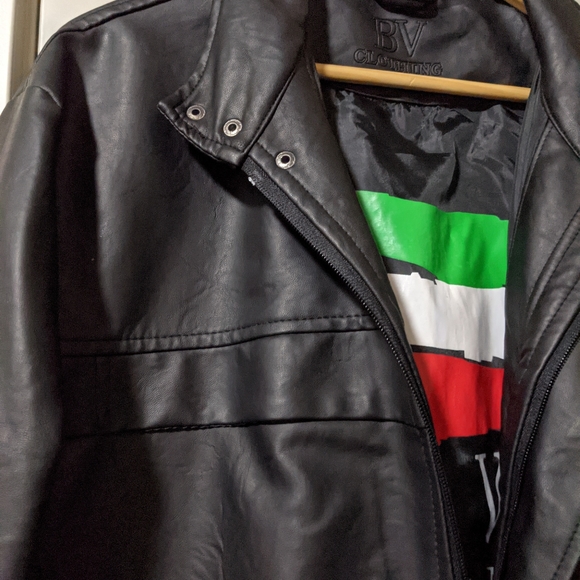 BV Clothing Italian Faux Leather Jacket - Picture 2 of 7